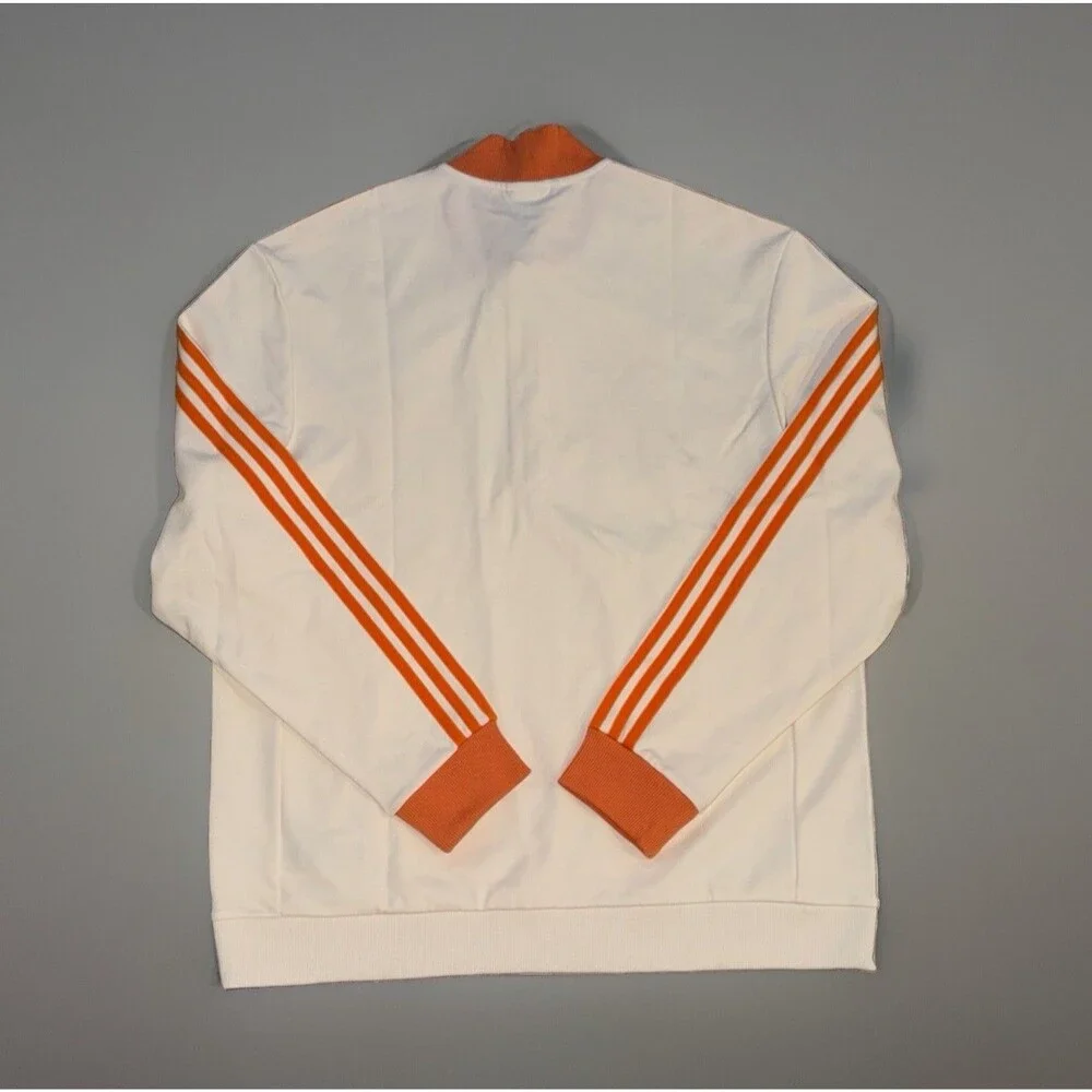 NWT Adidas Originals Golf 1/4 Zip Sweatshirt White/Orange KB8628 Men's Size L
